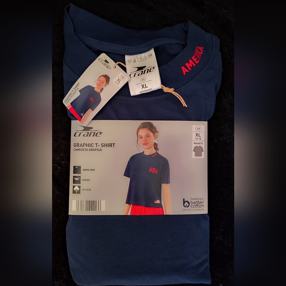Women’s Navy Graphic T-Shirt – Size XLarge | New with Tags